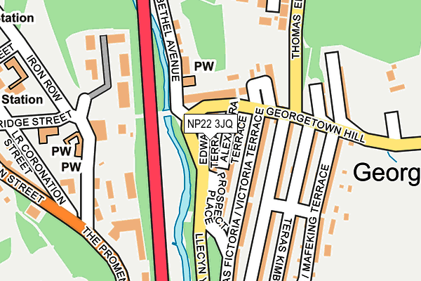 NP22 3JQ map - OS OpenMap – Local (Ordnance Survey)