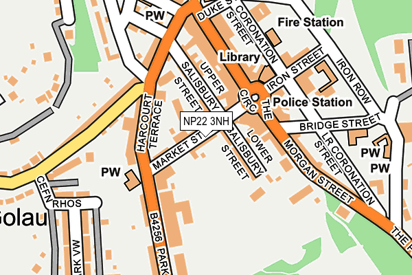 NP22 3NH map - OS OpenMap – Local (Ordnance Survey)