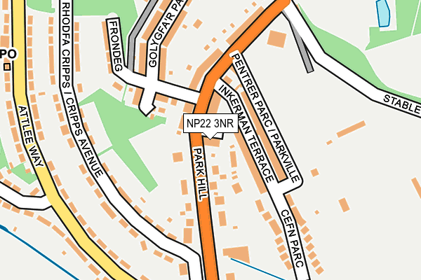 NP22 3NR map - OS OpenMap – Local (Ordnance Survey)