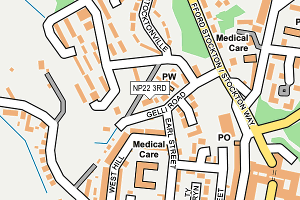NP22 3RD map - OS OpenMap – Local (Ordnance Survey)