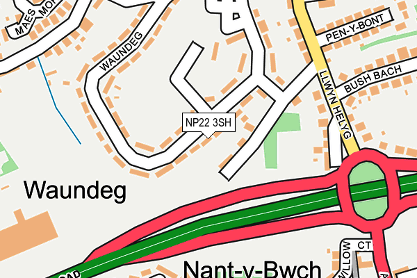 NP22 3SH map - OS OpenMap – Local (Ordnance Survey)