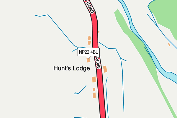 NP22 4BL map - OS OpenMap – Local (Ordnance Survey)