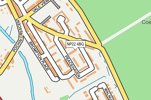 NP22 4BQ map - OS OpenMap – Local (Ordnance Survey)