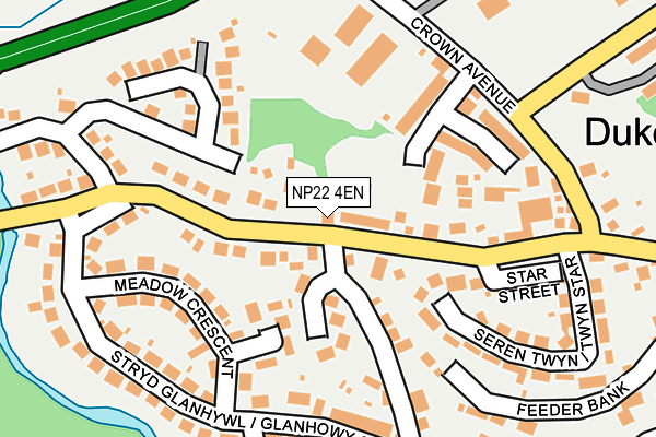 NP22 4EN map - OS OpenMap – Local (Ordnance Survey)
