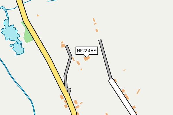 NP22 4HF map - OS OpenMap – Local (Ordnance Survey)