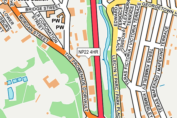 NP22 4HR map - OS OpenMap – Local (Ordnance Survey)