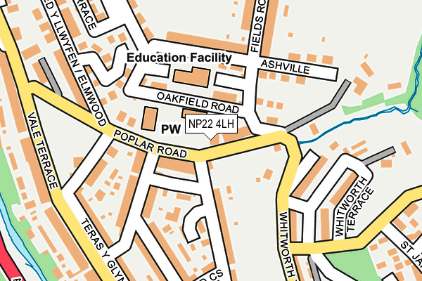 NP22 4LH map - OS OpenMap – Local (Ordnance Survey)