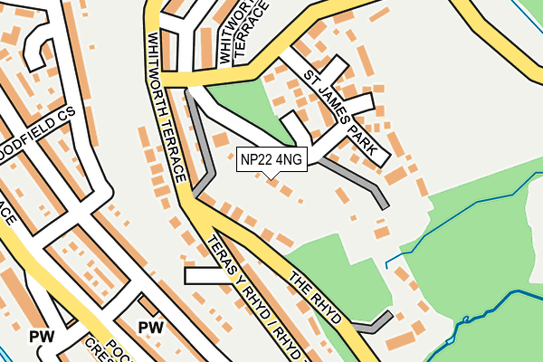 NP22 4NG map - OS OpenMap – Local (Ordnance Survey)