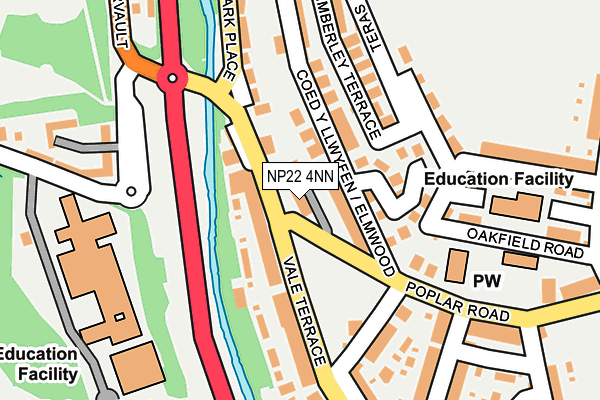 NP22 4NN map - OS OpenMap – Local (Ordnance Survey)