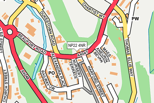 NP22 4NR map - OS OpenMap – Local (Ordnance Survey)