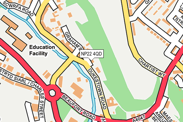 NP22 4QD map - OS OpenMap – Local (Ordnance Survey)