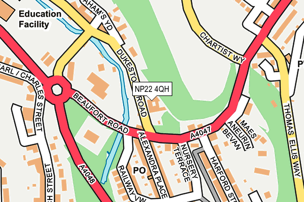 NP22 4QH map - OS OpenMap – Local (Ordnance Survey)