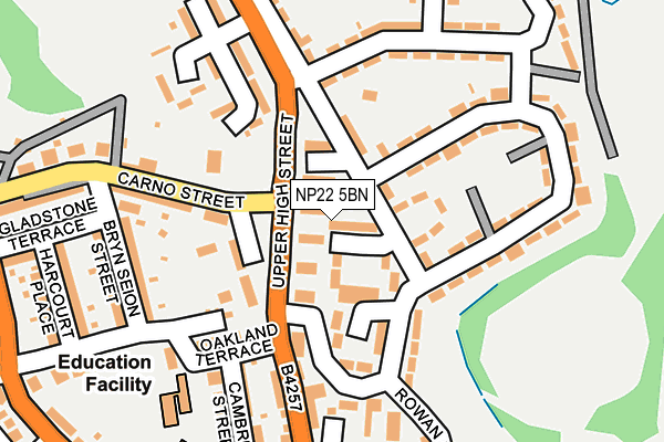 NP22 5BN map - OS OpenMap – Local (Ordnance Survey)