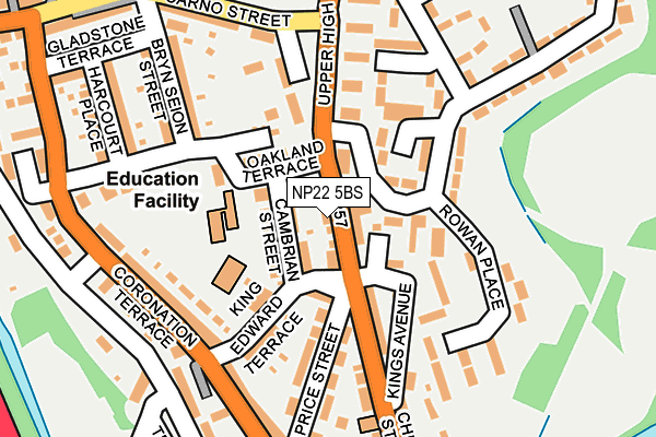 NP22 5BS map - OS OpenMap – Local (Ordnance Survey)