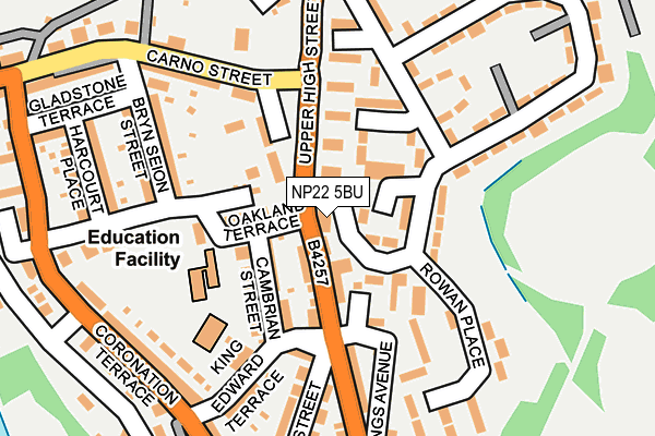 NP22 5BU map - OS OpenMap – Local (Ordnance Survey)