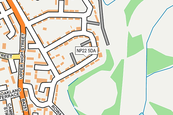 NP22 5DA map - OS OpenMap – Local (Ordnance Survey)