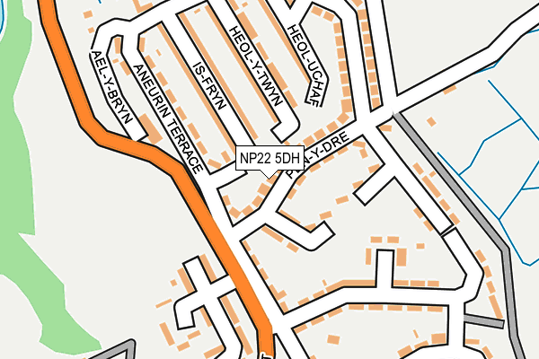NP22 5DH map - OS OpenMap – Local (Ordnance Survey)