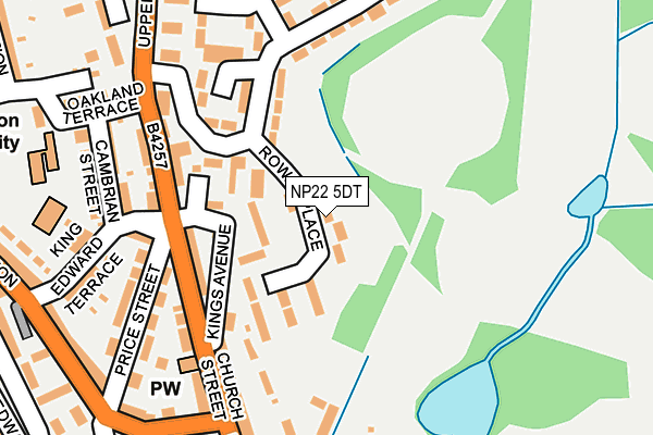 NP22 5DT map - OS OpenMap – Local (Ordnance Survey)