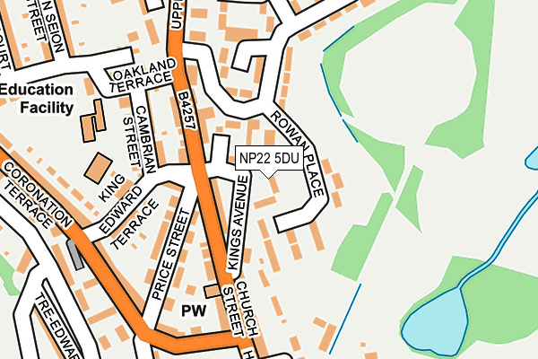 NP22 5DU map - OS OpenMap – Local (Ordnance Survey)