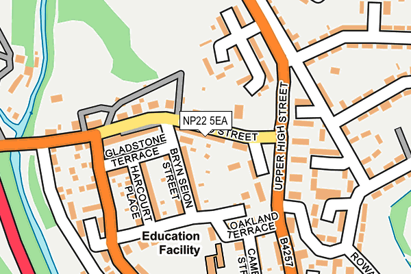 NP22 5EA map - OS OpenMap – Local (Ordnance Survey)