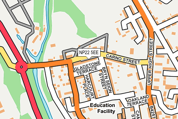 NP22 5EE map - OS OpenMap – Local (Ordnance Survey)