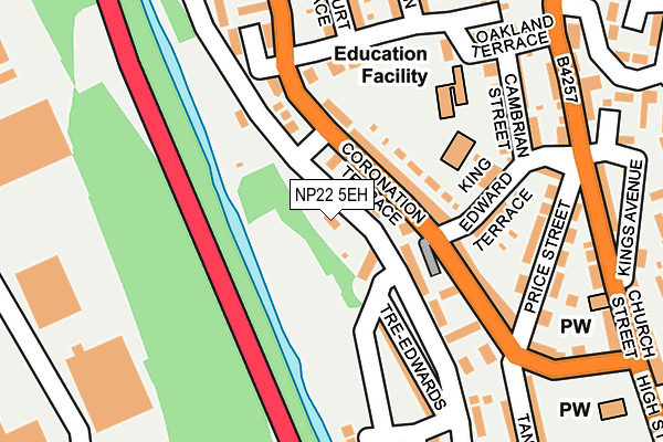 NP22 5EH map - OS OpenMap – Local (Ordnance Survey)