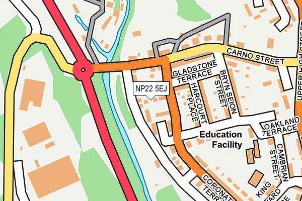 NP22 5EJ map - OS OpenMap – Local (Ordnance Survey)