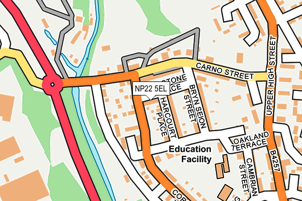 NP22 5EL map - OS OpenMap – Local (Ordnance Survey)