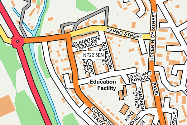 NP22 5EN map - OS OpenMap – Local (Ordnance Survey)