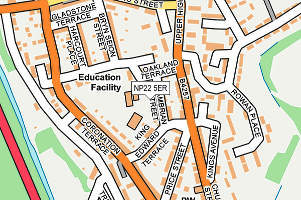 NP22 5ER map - OS OpenMap – Local (Ordnance Survey)