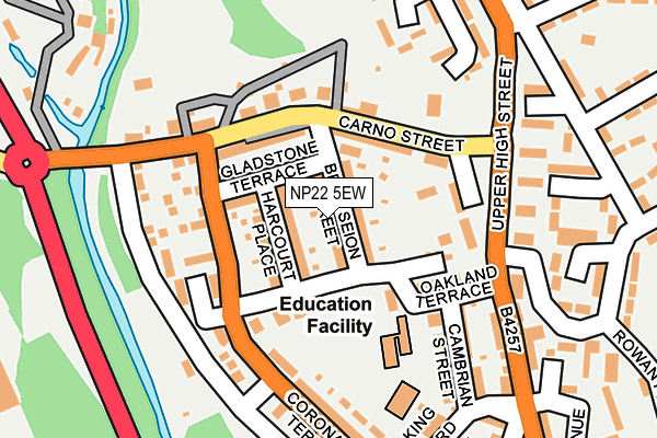NP22 5EW map - OS OpenMap – Local (Ordnance Survey)