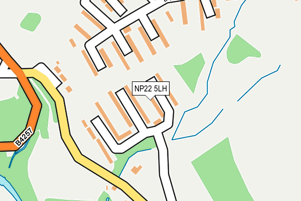 NP22 5LH map - OS OpenMap – Local (Ordnance Survey)