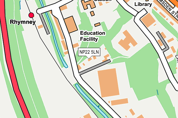 NP22 5LN map - OS OpenMap – Local (Ordnance Survey)