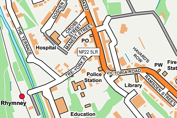 NP22 5LR map - OS OpenMap – Local (Ordnance Survey)