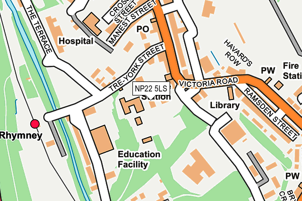 NP22 5LS map - OS OpenMap – Local (Ordnance Survey)