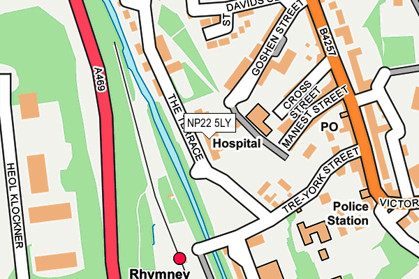 NP22 5LY map - OS OpenMap – Local (Ordnance Survey)