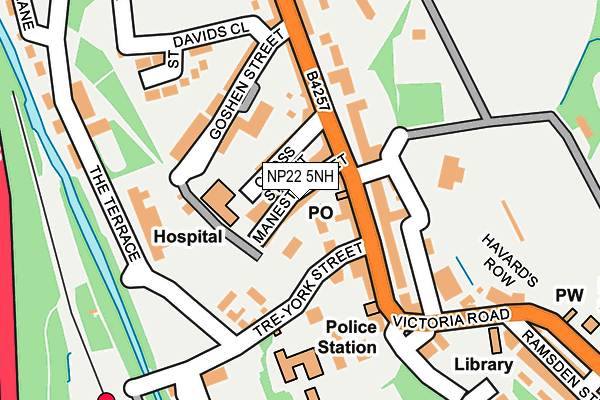 NP22 5NH map - OS OpenMap – Local (Ordnance Survey)