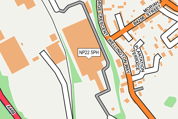 NP22 5PH map - OS OpenMap – Local (Ordnance Survey)