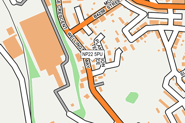 NP22 5PU map - OS OpenMap – Local (Ordnance Survey)