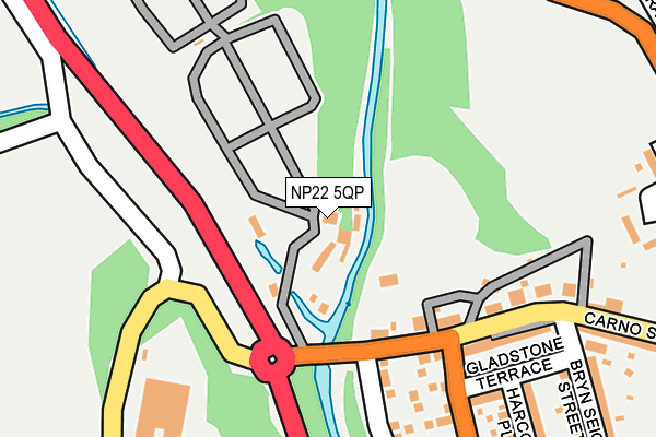 NP22 5QP map - OS OpenMap – Local (Ordnance Survey)