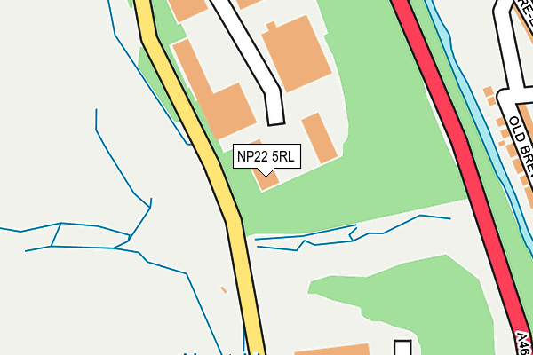 NP22 5RL map - OS OpenMap – Local (Ordnance Survey)