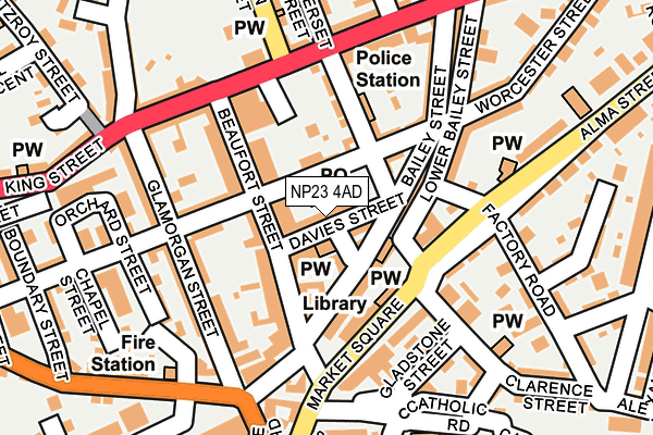 NP23 4AD map - OS OpenMap – Local (Ordnance Survey)