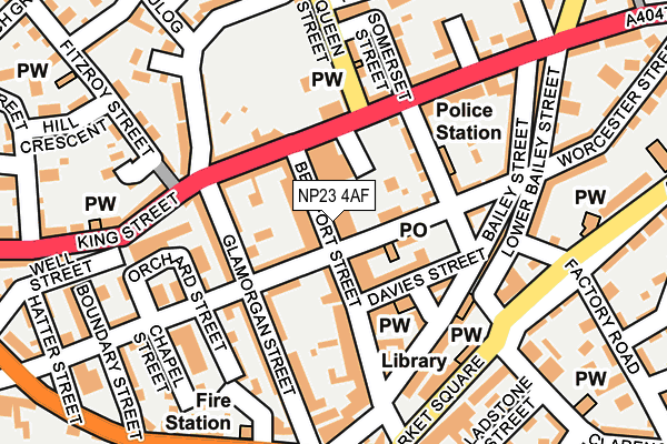 NP23 4AF map - OS OpenMap – Local (Ordnance Survey)