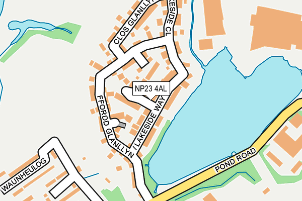 NP23 4AL map - OS OpenMap – Local (Ordnance Survey)