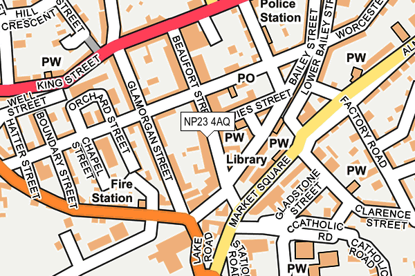 NP23 4AQ map - OS OpenMap – Local (Ordnance Survey)