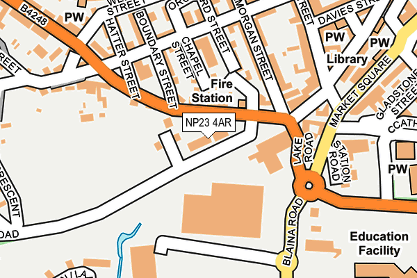 NP23 4AR map - OS OpenMap – Local (Ordnance Survey)