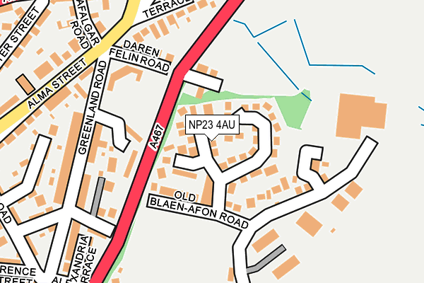NP23 4AU map - OS OpenMap – Local (Ordnance Survey)