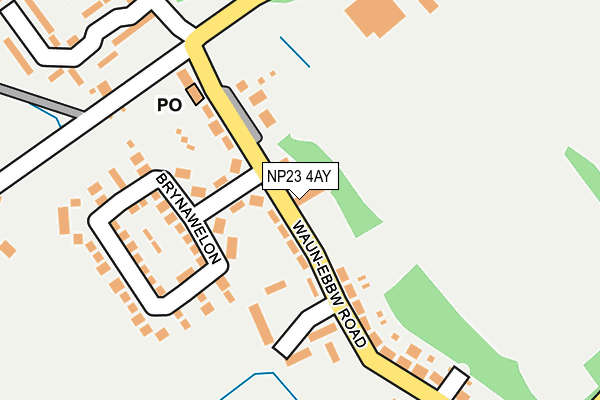 NP23 4AY map - OS OpenMap – Local (Ordnance Survey)