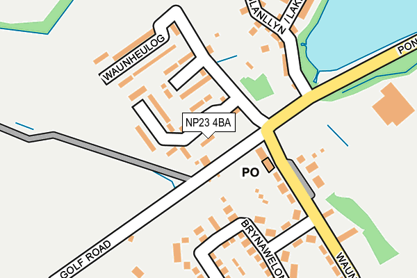 NP23 4BA map - OS OpenMap – Local (Ordnance Survey)