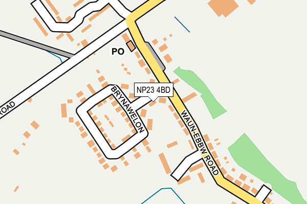 NP23 4BD map - OS OpenMap – Local (Ordnance Survey)